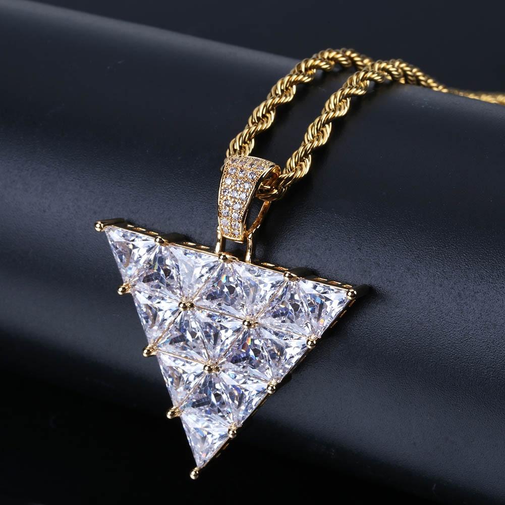 Inverted Triangle Pendant 18K - ICECI