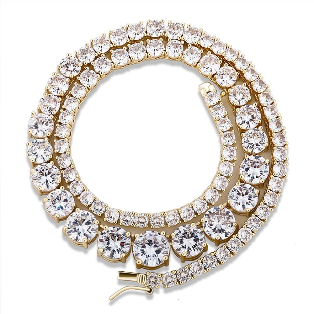 IRREGULAR TENNIS CHAIN 14K - ICECI