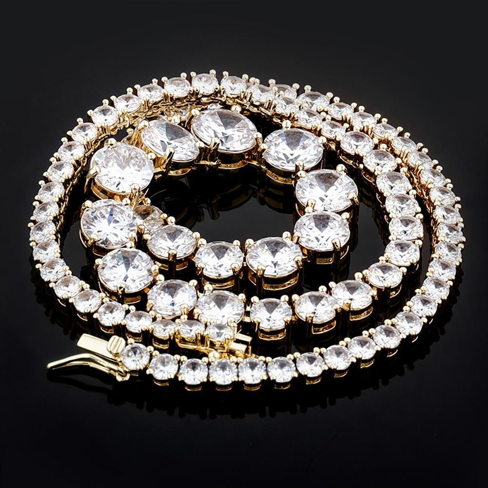 IRREGULAR TENNIS CHAIN 14K - ICECI