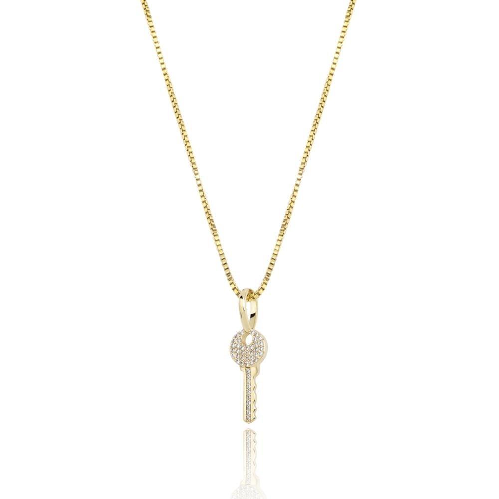 KEY PENDANT 14K X STERLING SILVER - ICECI