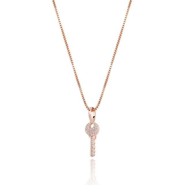 KEY PENDANT 14K X STERLING SILVER - ICECI
