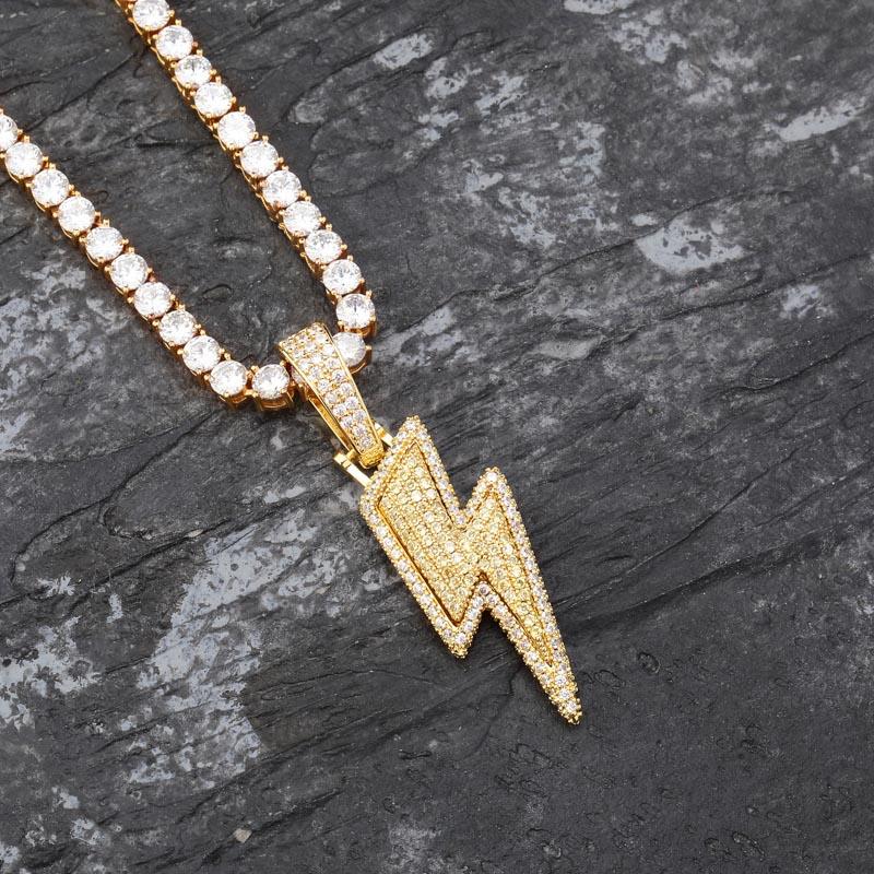 LIGHTNING BOLT PENDANT 18K - ICECI