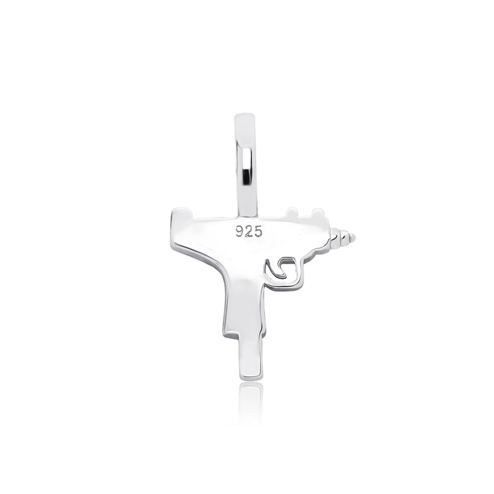 LIL UZI PENDANT 14K X STERLING SILVER - ICECI