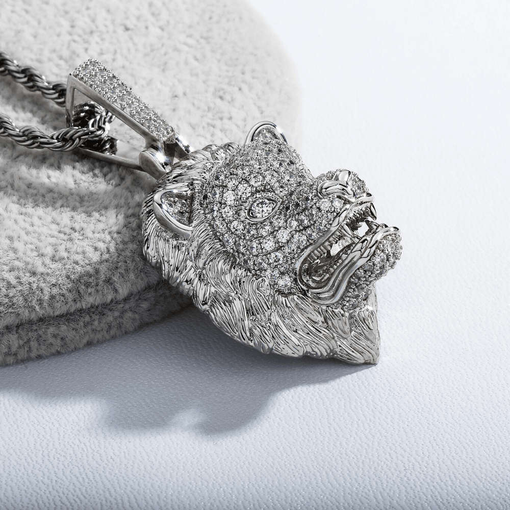 LION HEAD PENDANT 14K - ICECI