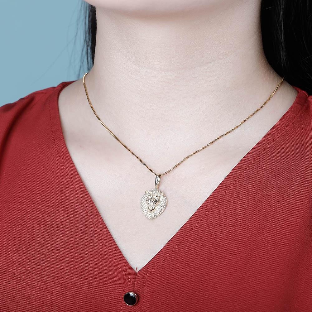 LION PENDANT 14K X STERLING SILVER - ICECI