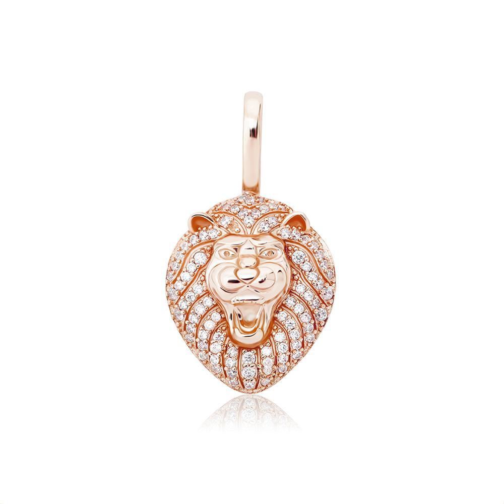 LION PENDANT 14K X STERLING SILVER - ICECI