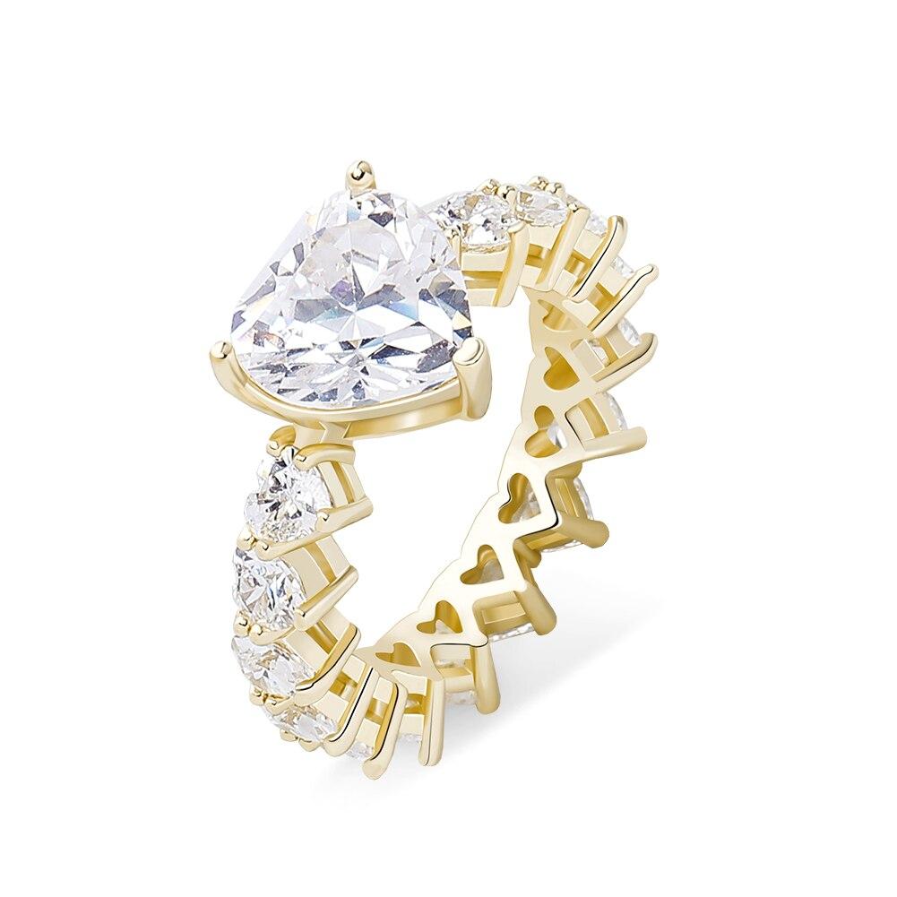 LOVE HEARTS RING 14K - ICECI
