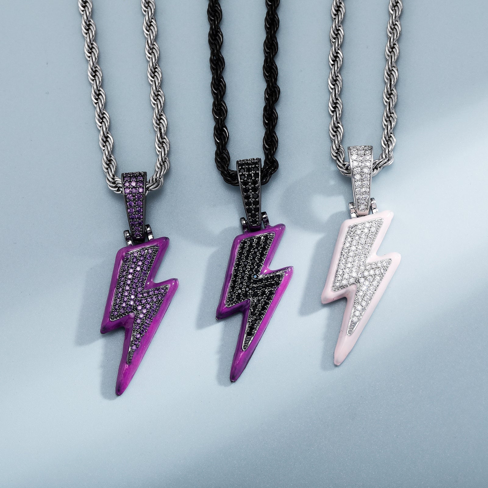 Luminous Lightning Pendant 14K - ICECI