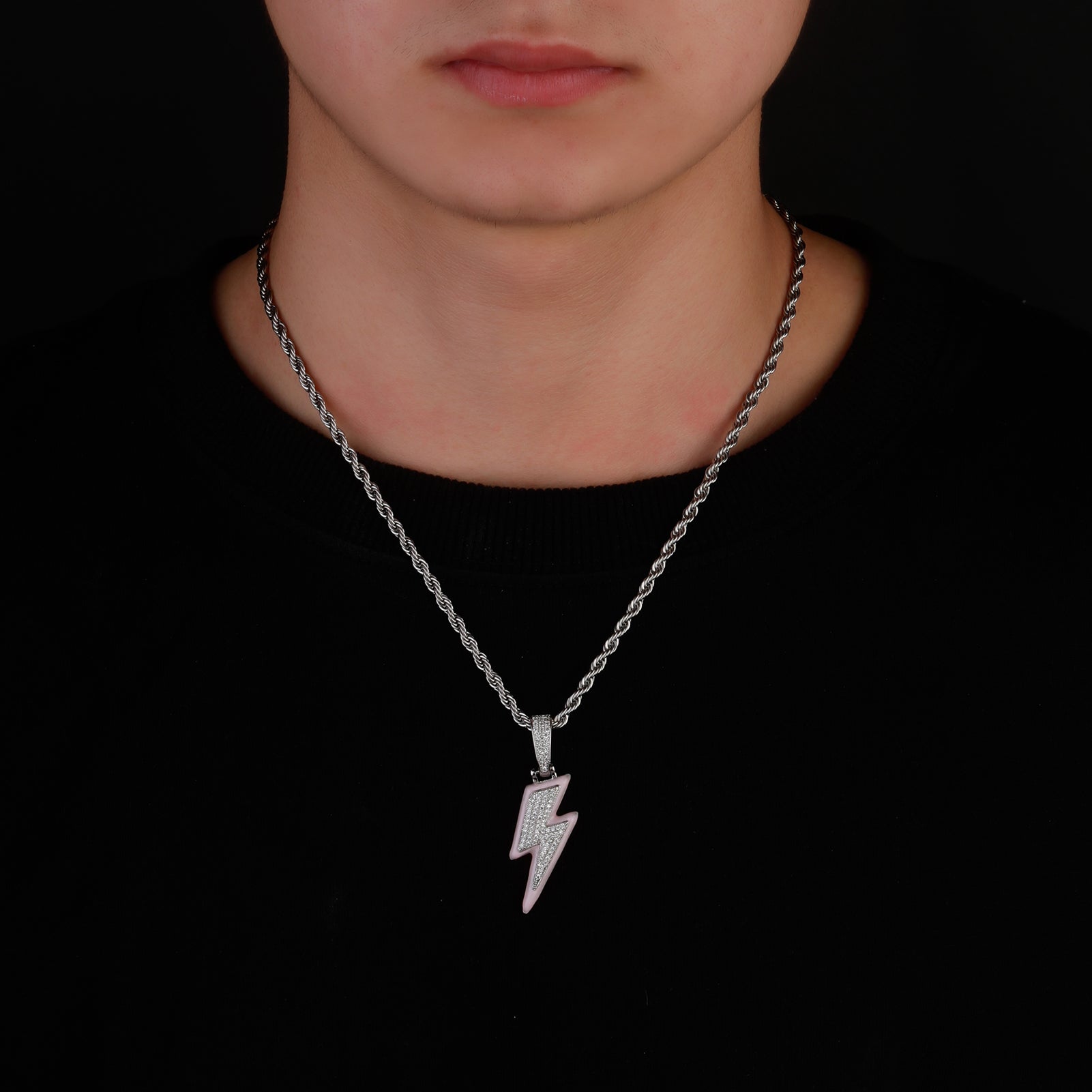 Luminous Lightning Pendant 14K - ICECI