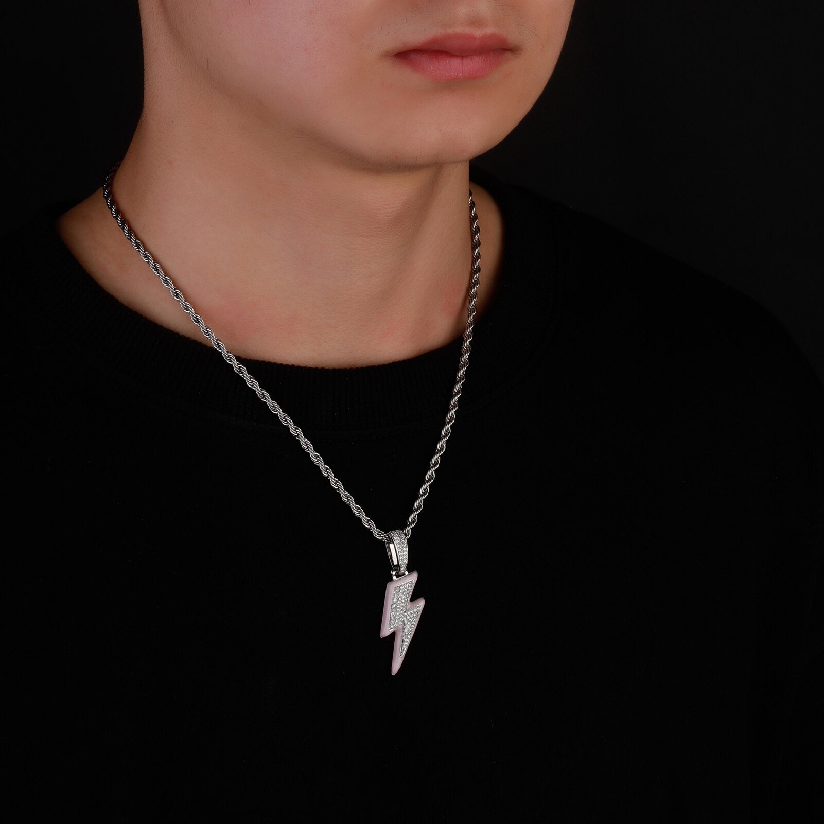 Luminous Lightning Pendant 14K - ICECI