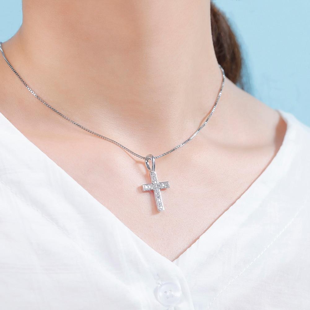 MINI CROSS PENDANT 14K X STERLING SILVER - ICECI