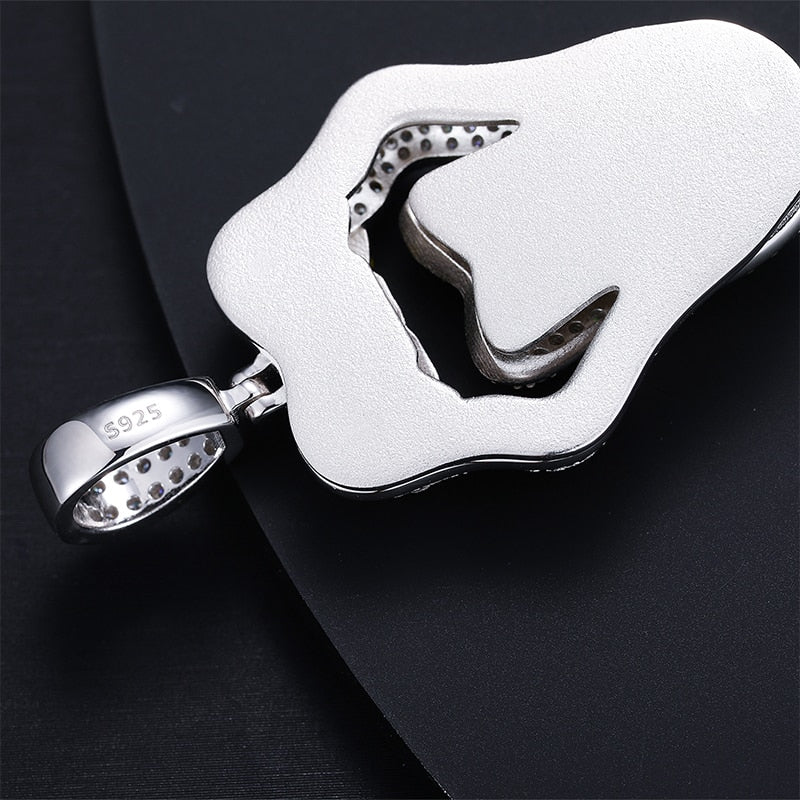 Money Mouth Pendant 18K x Moissanite - ICECI
