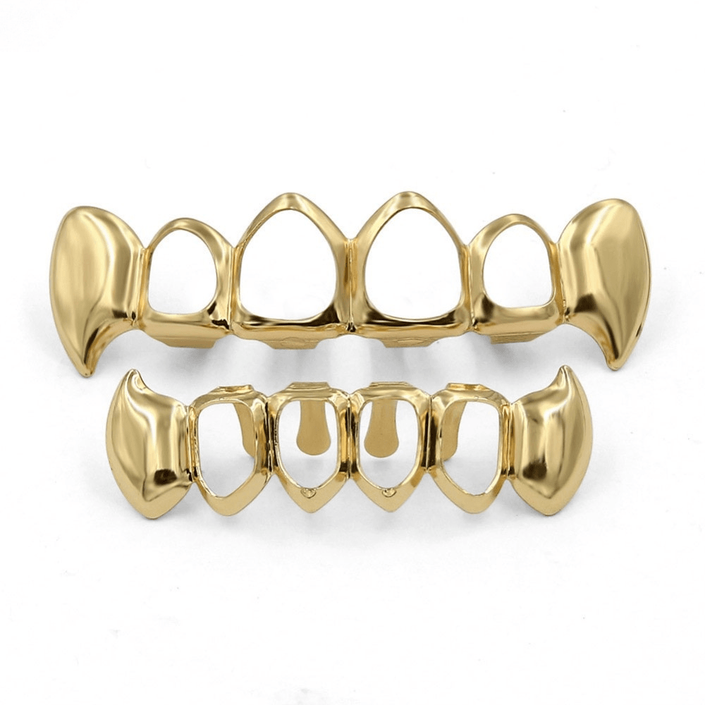 OPEN FACE VAMPIRE FANG GRILLZ 14K - ICECI
