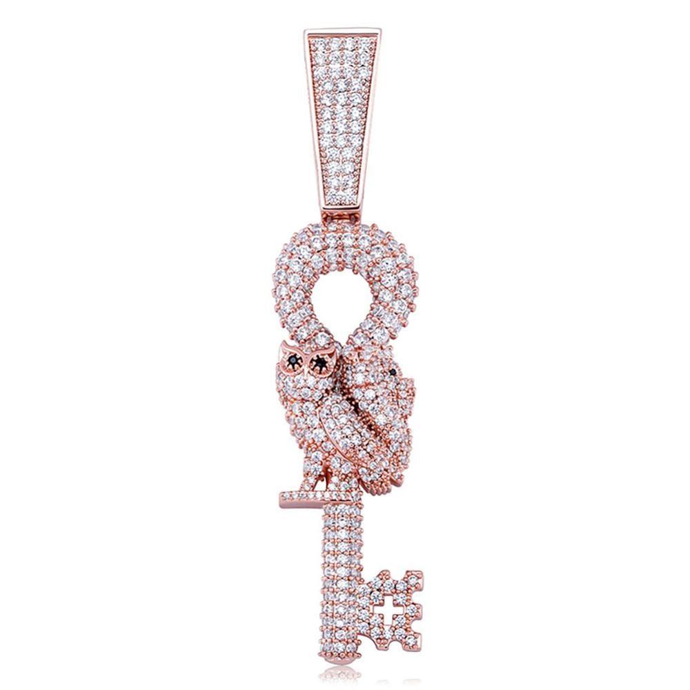 Owl Key Pendant 14K - ICECI