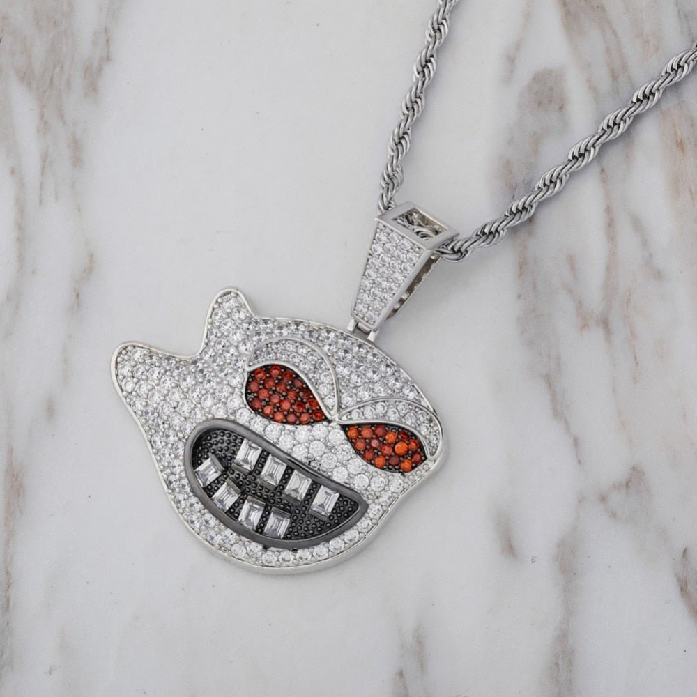 Red Eyes Spirit Pendant 14K - ICECI