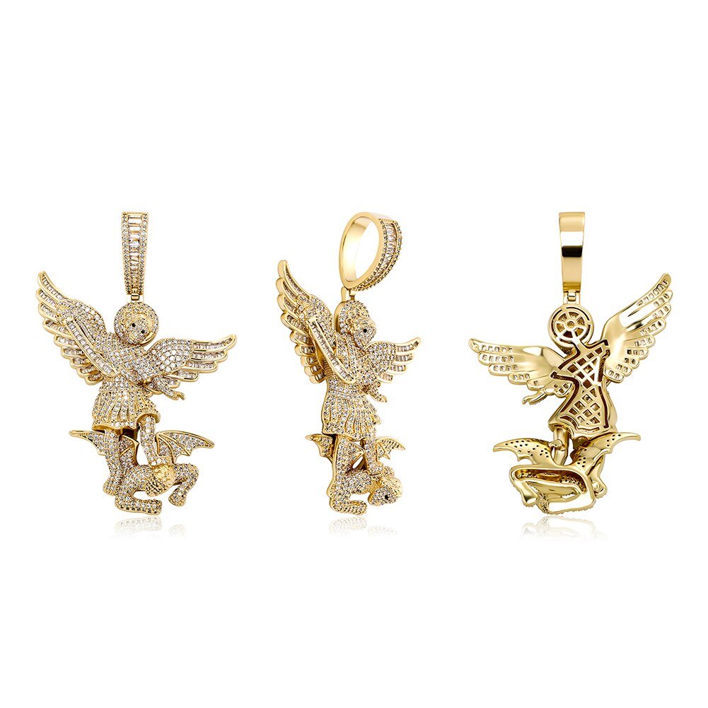St. Michael The Archangel Pendant 14K - ICECI