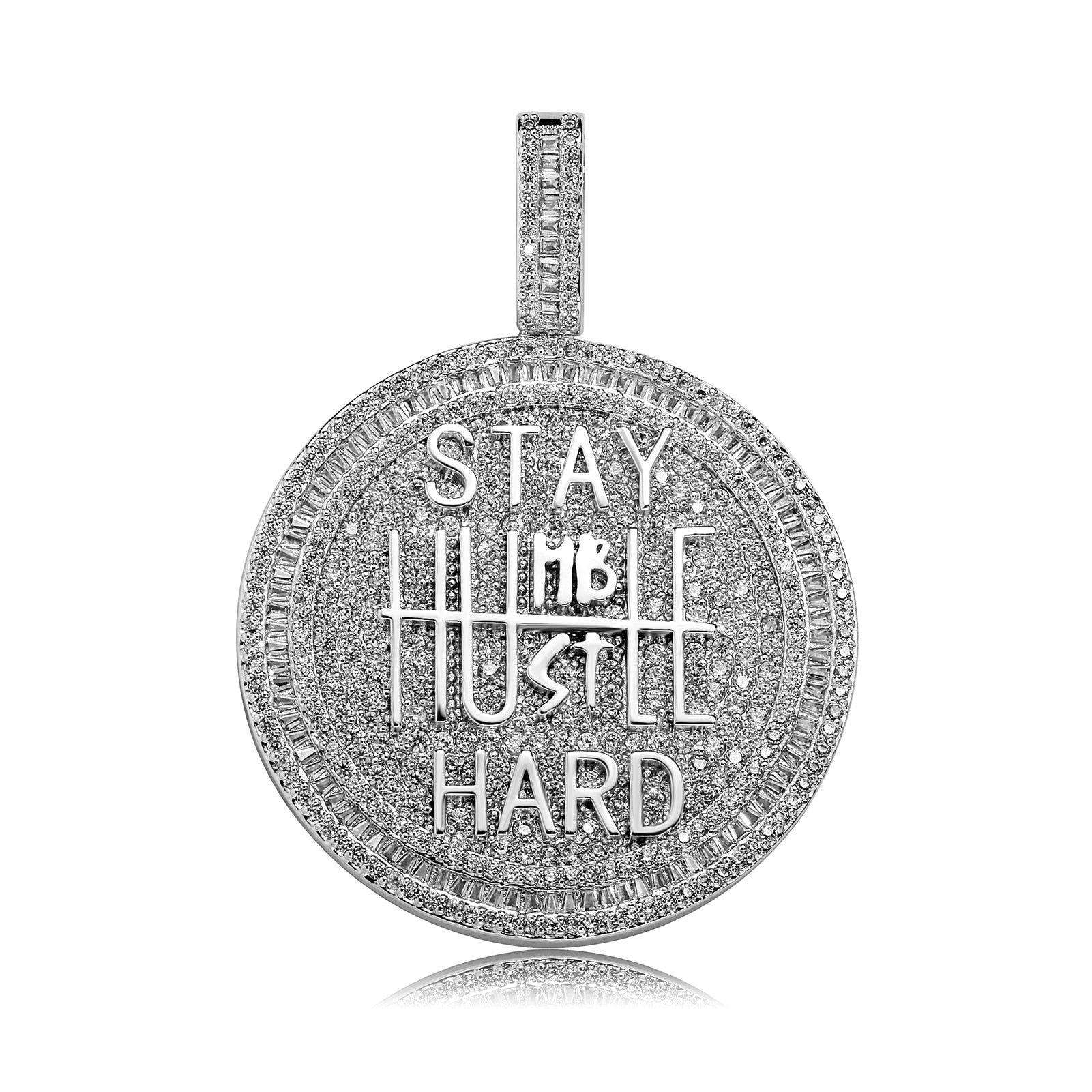 Stay Humble Hustle Hard Pendant 14K - ICECI