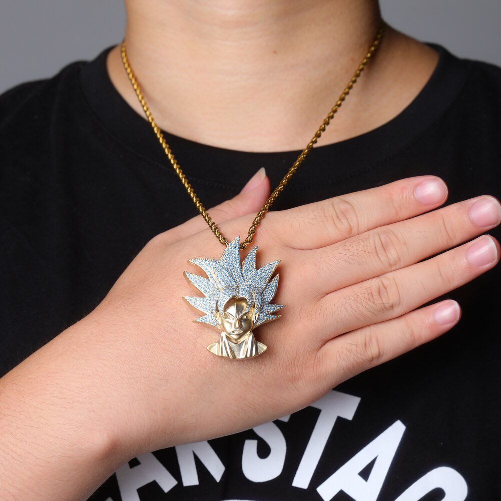 Super Saiyan Monkey King Pendant 14K - ICECI