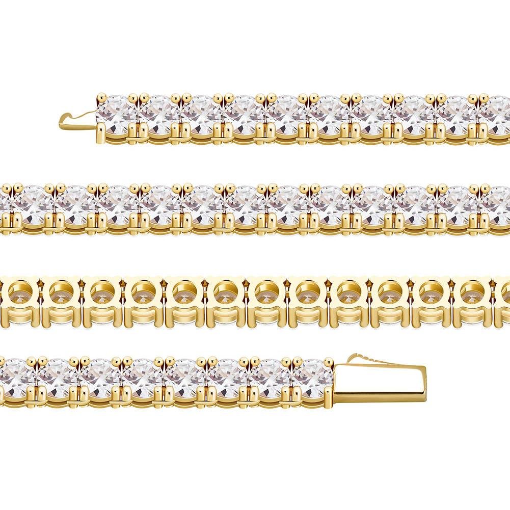 Tennis Bracelet 14K x Sterling Silver - ICECI
