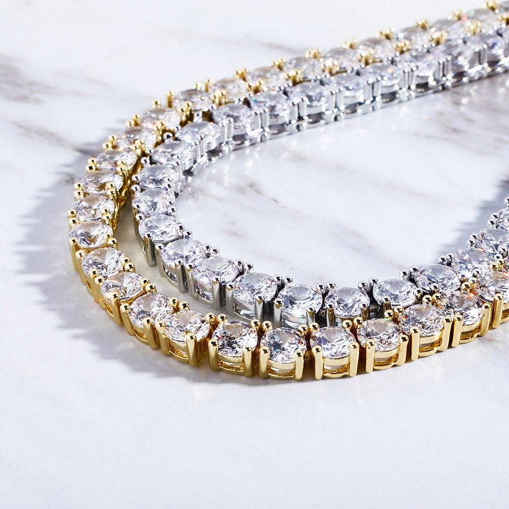Tennis Chain 14K x Sterling Silver - ICECI