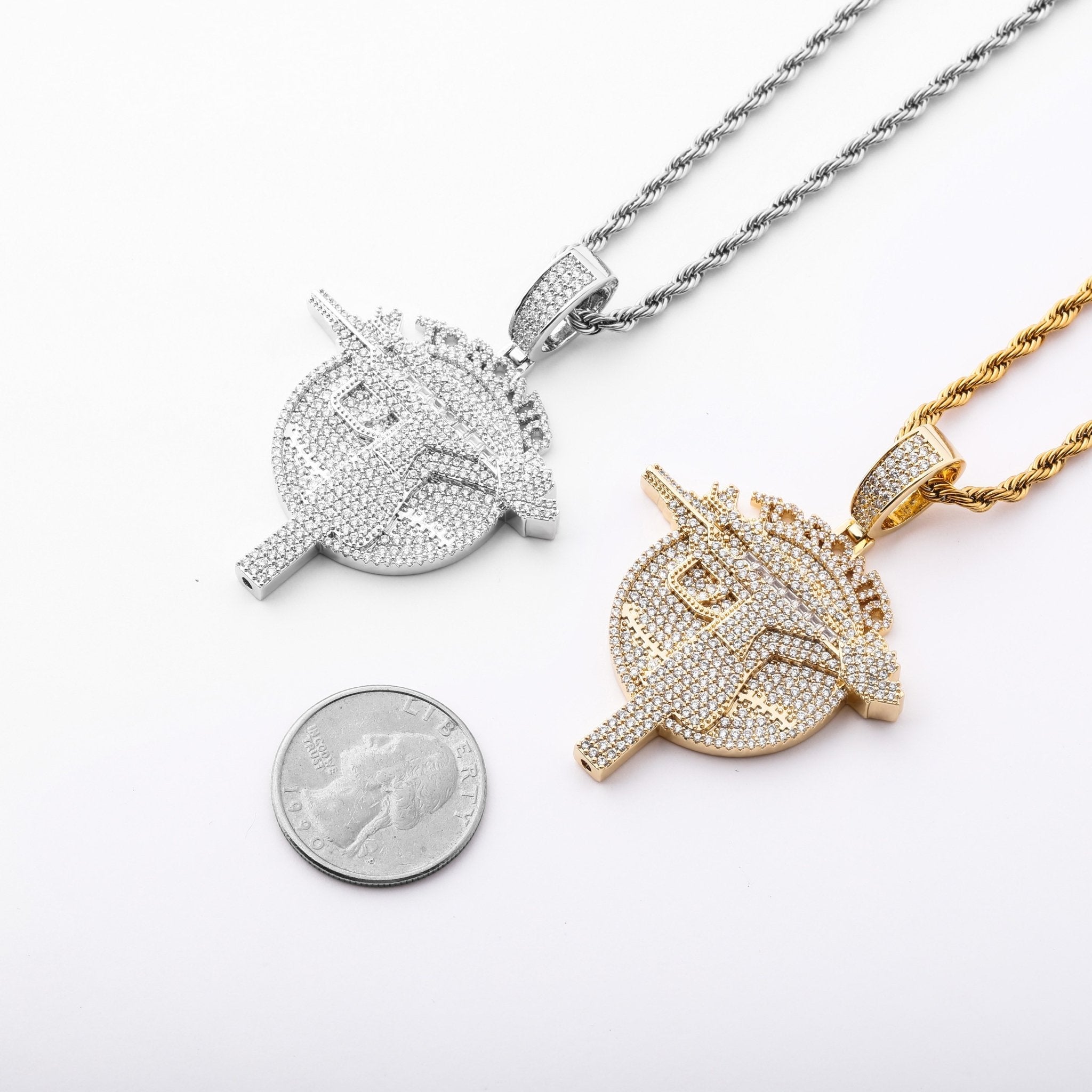 TORONTO UZI PENDANT 14K - ICECI
