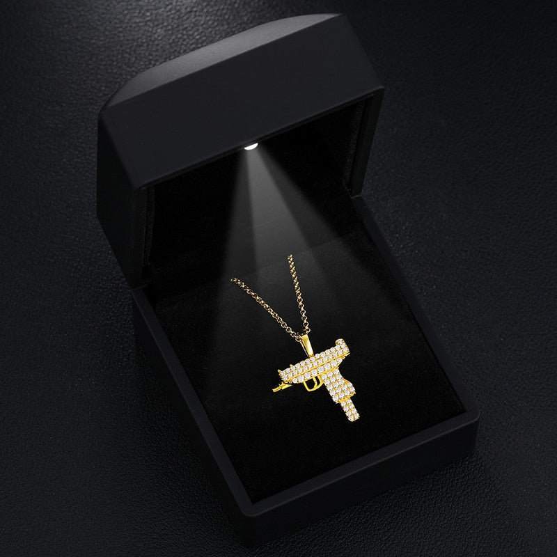 Uzi Pendant 18K x Moissanite - ICECI