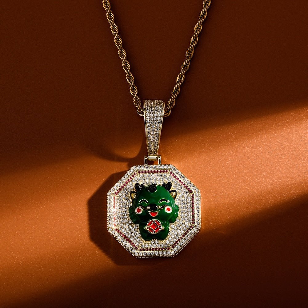 Year Of The Dragon Pendant 14K - ICECI